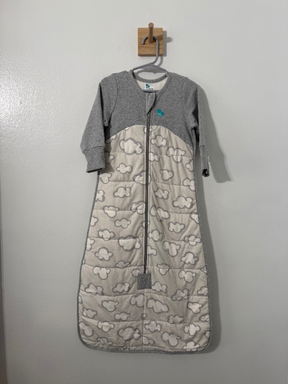 Love to Dream Sleep Bag 2.5 TOG Daydream Grey Cloud Pattern Long Sleeve 6-18 Mo